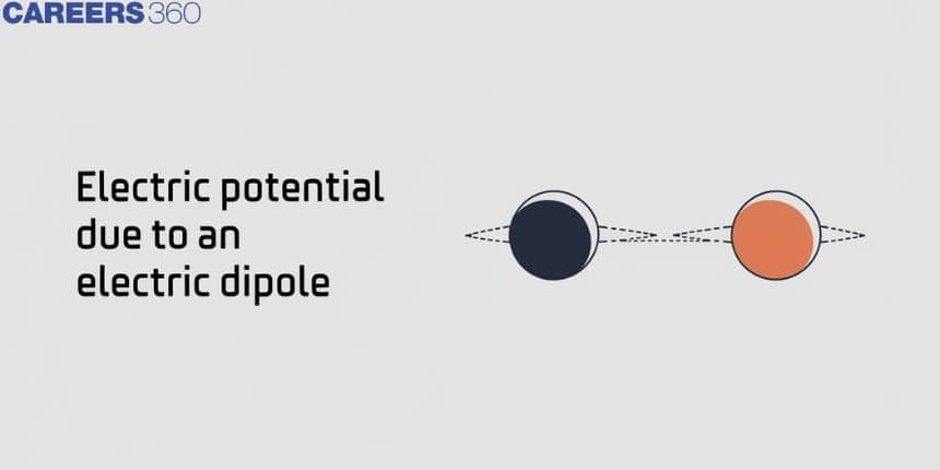 Electric potential due to an electric dipole